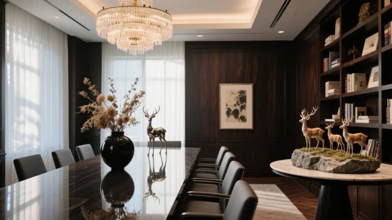 现代典雅会议室图片