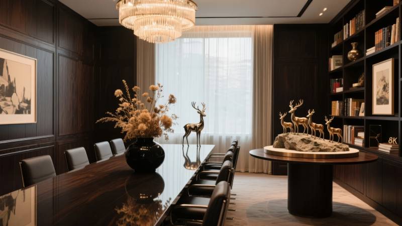 奢华书房会议空间图片