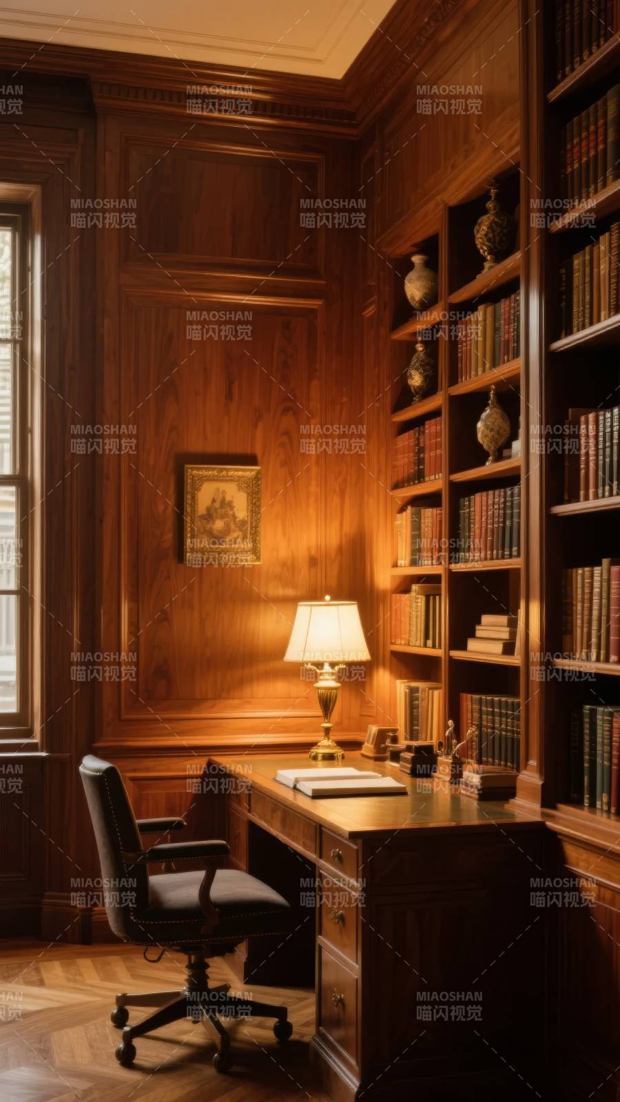 古典书房静谧一角图片