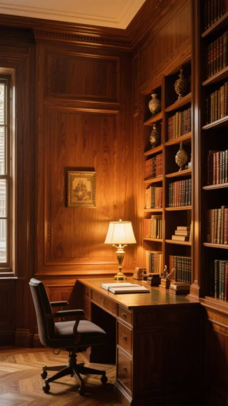 古典书房静谧一角图片