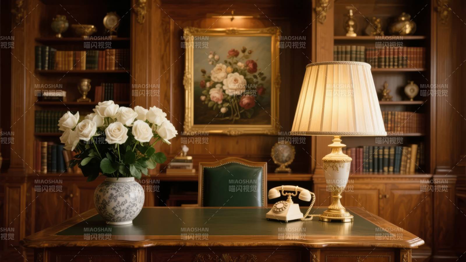 古典书房静谧雅致图片