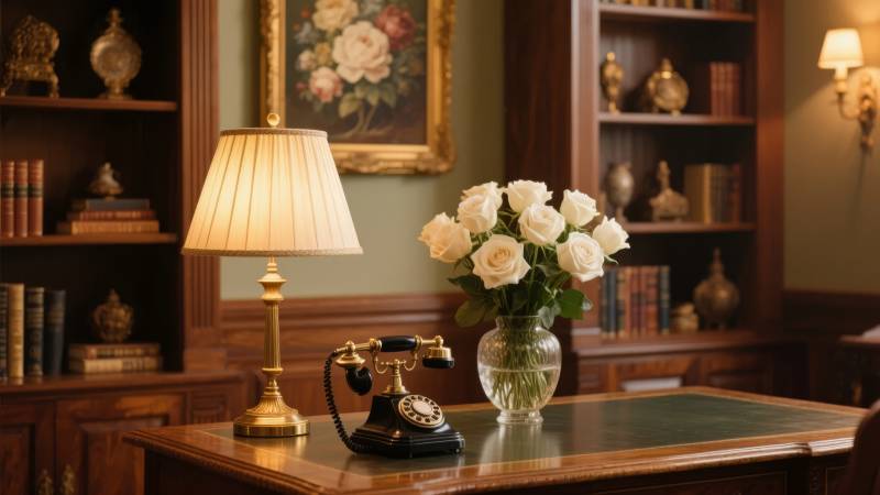 古典书房静谧一角图片