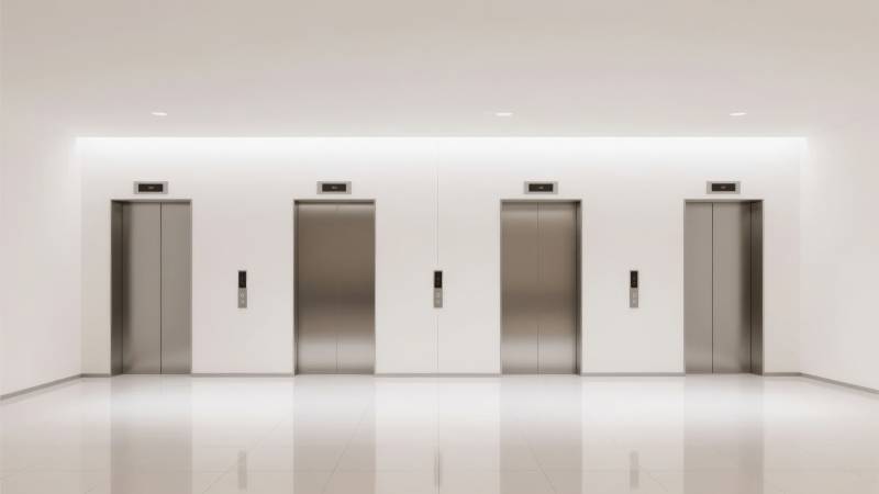 现代电梯厅图片