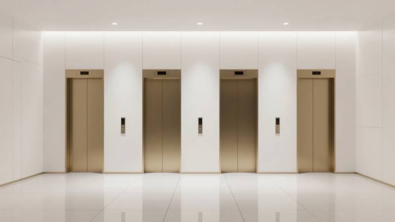 现代电梯厅图片