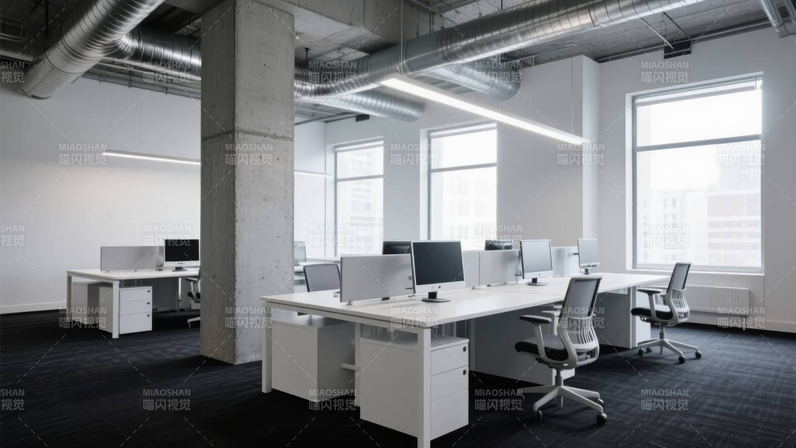 现代简约办公空间图片