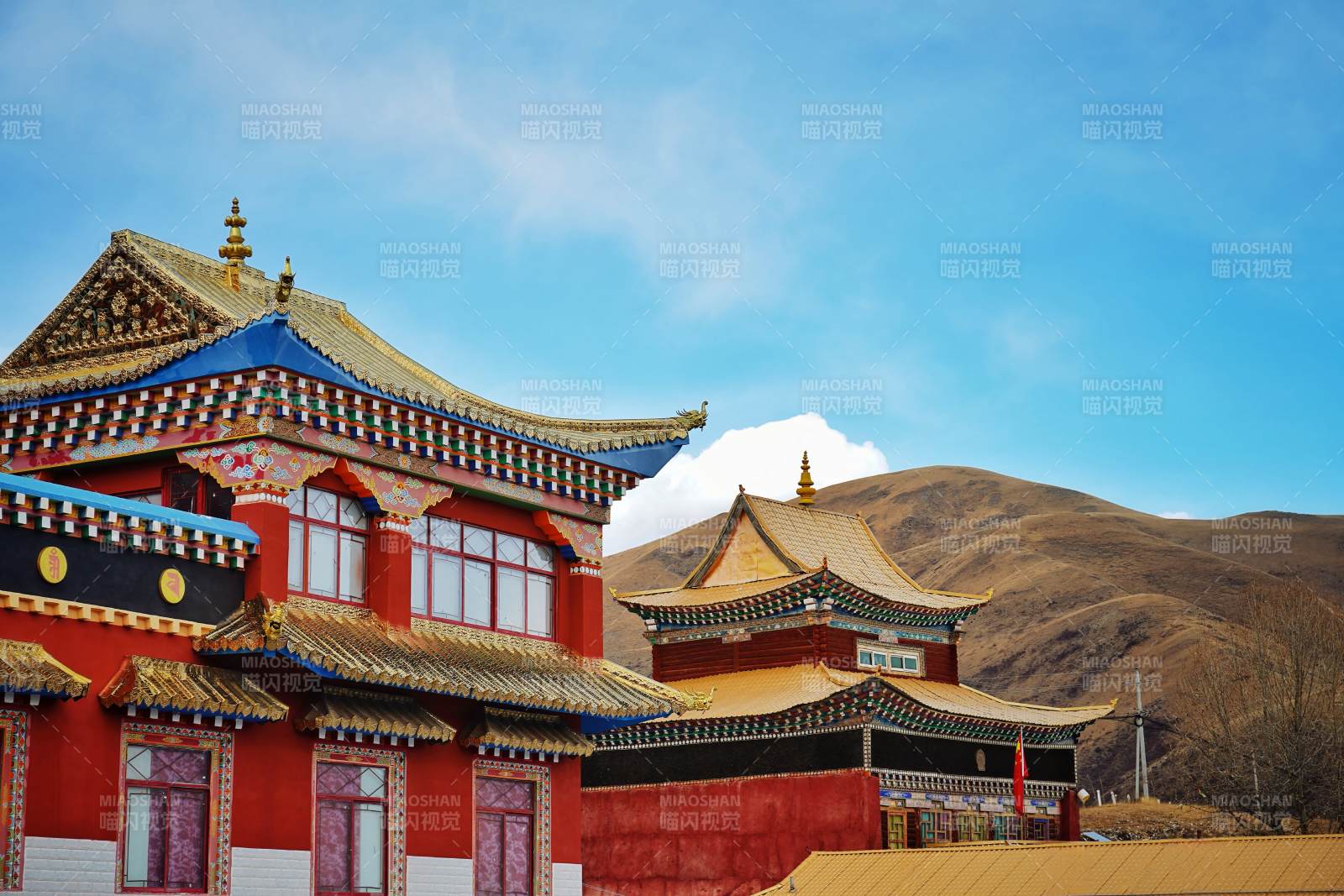 藏式建筑风光图片