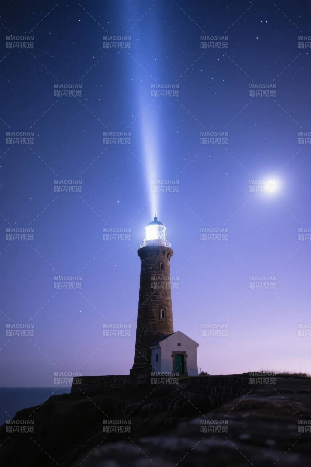 灯塔夜光图片