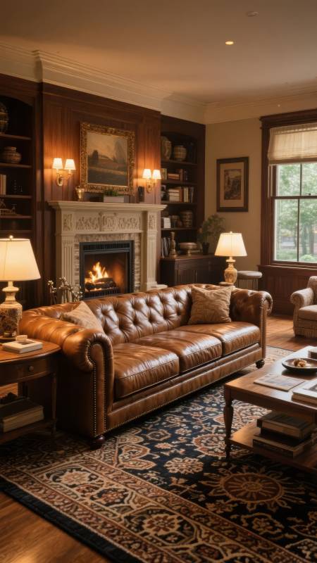 温馨古典客厅图片