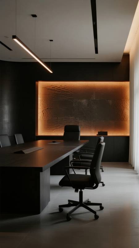 现代简约会议室图片