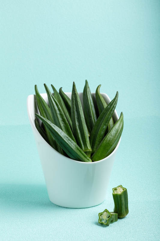 秋葵绿意盎然图片