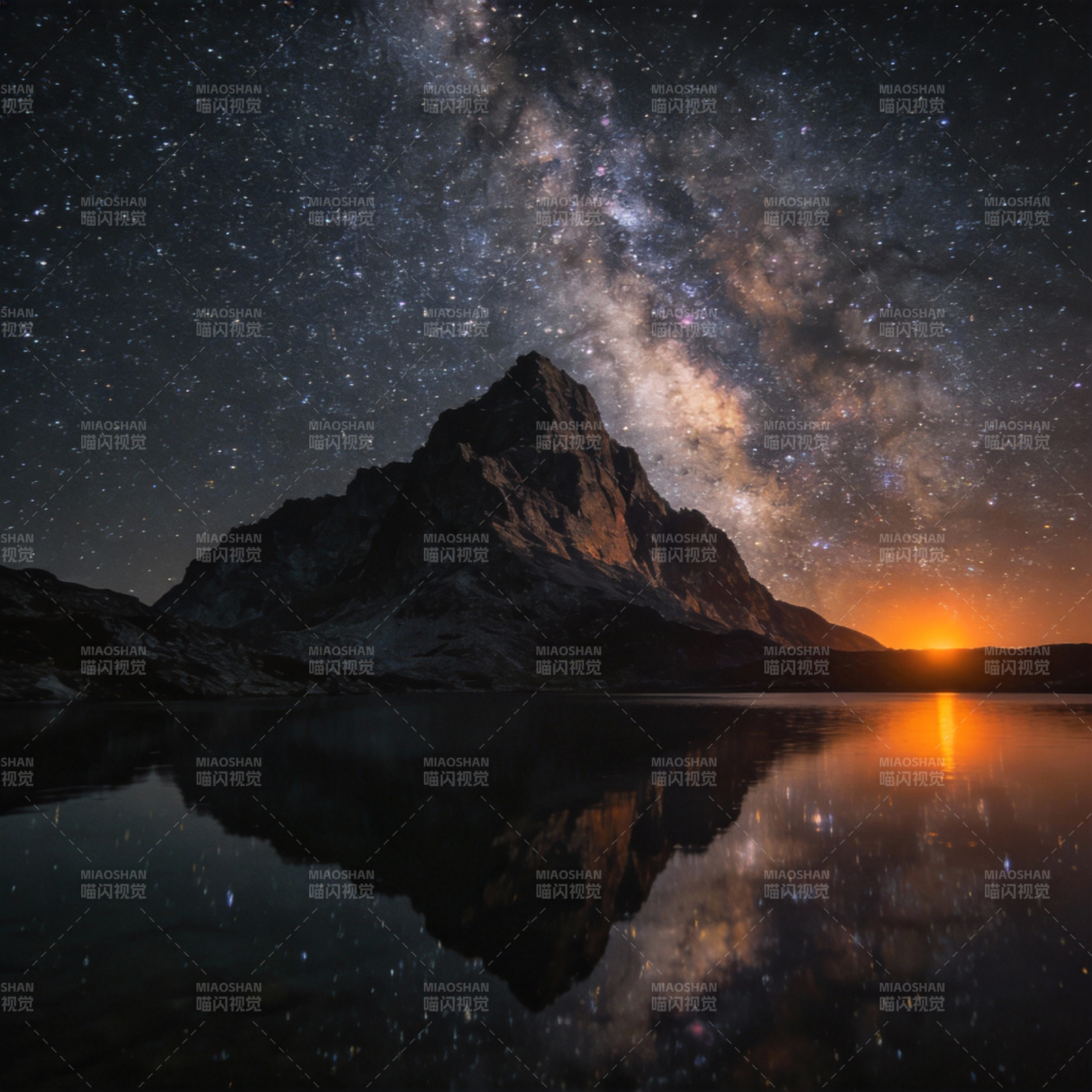 星河映山湖图片