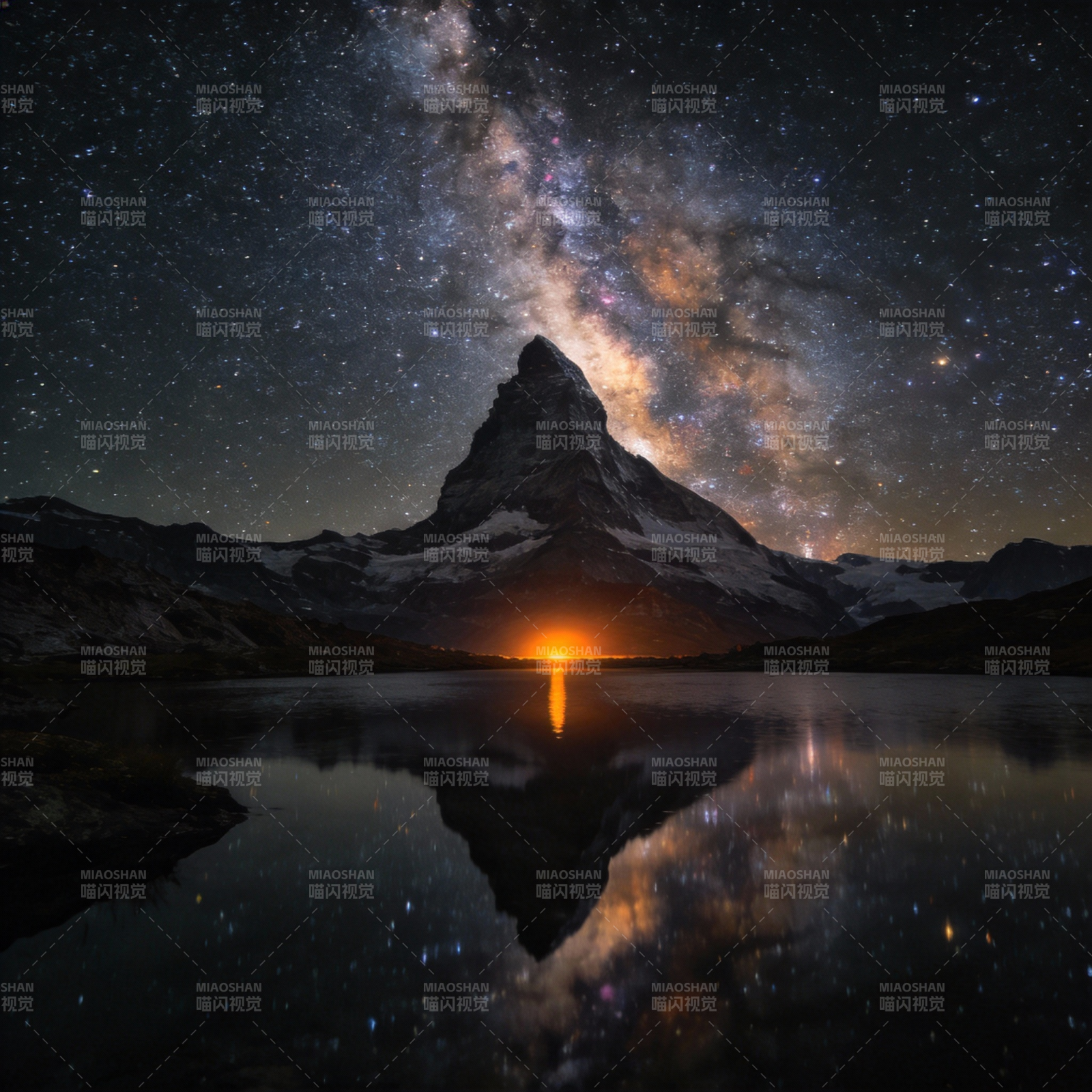 星河映山湖图片