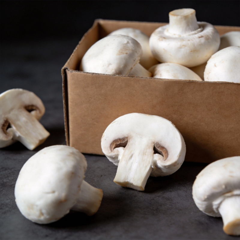 新鲜白菇特写图片