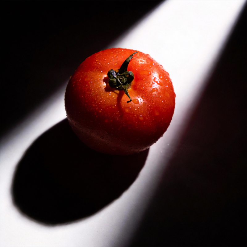 光影中的番茄图片