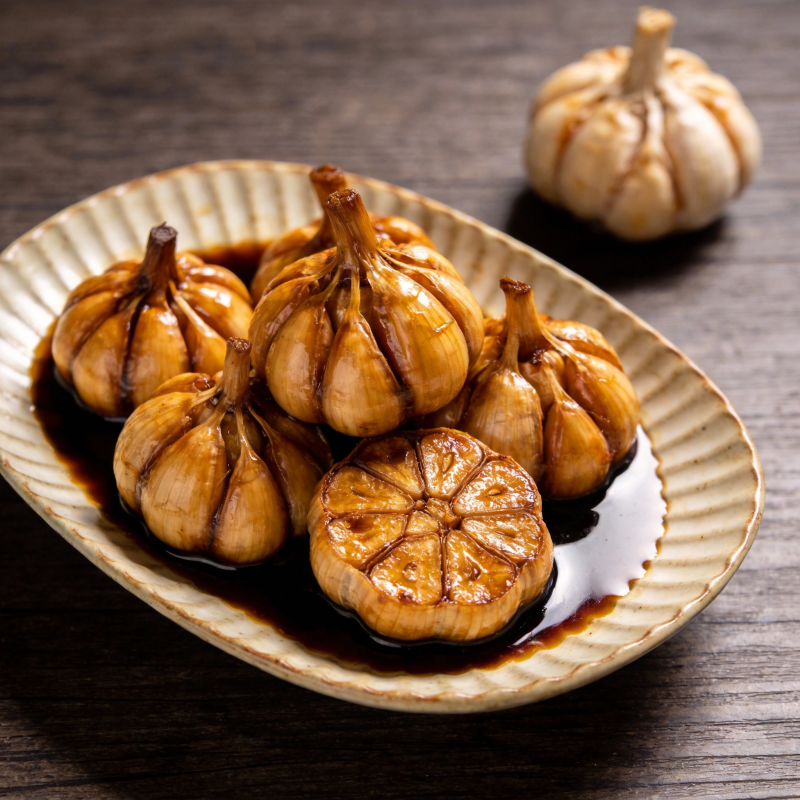 烤蒜头 香浓诱人图片