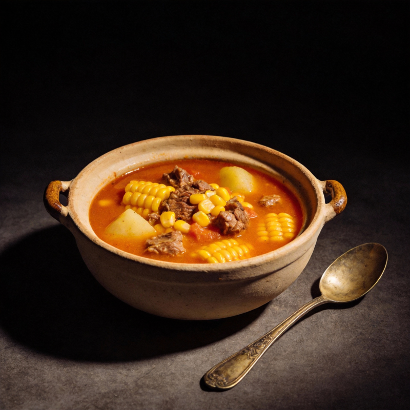 玉米牛肉汤图片