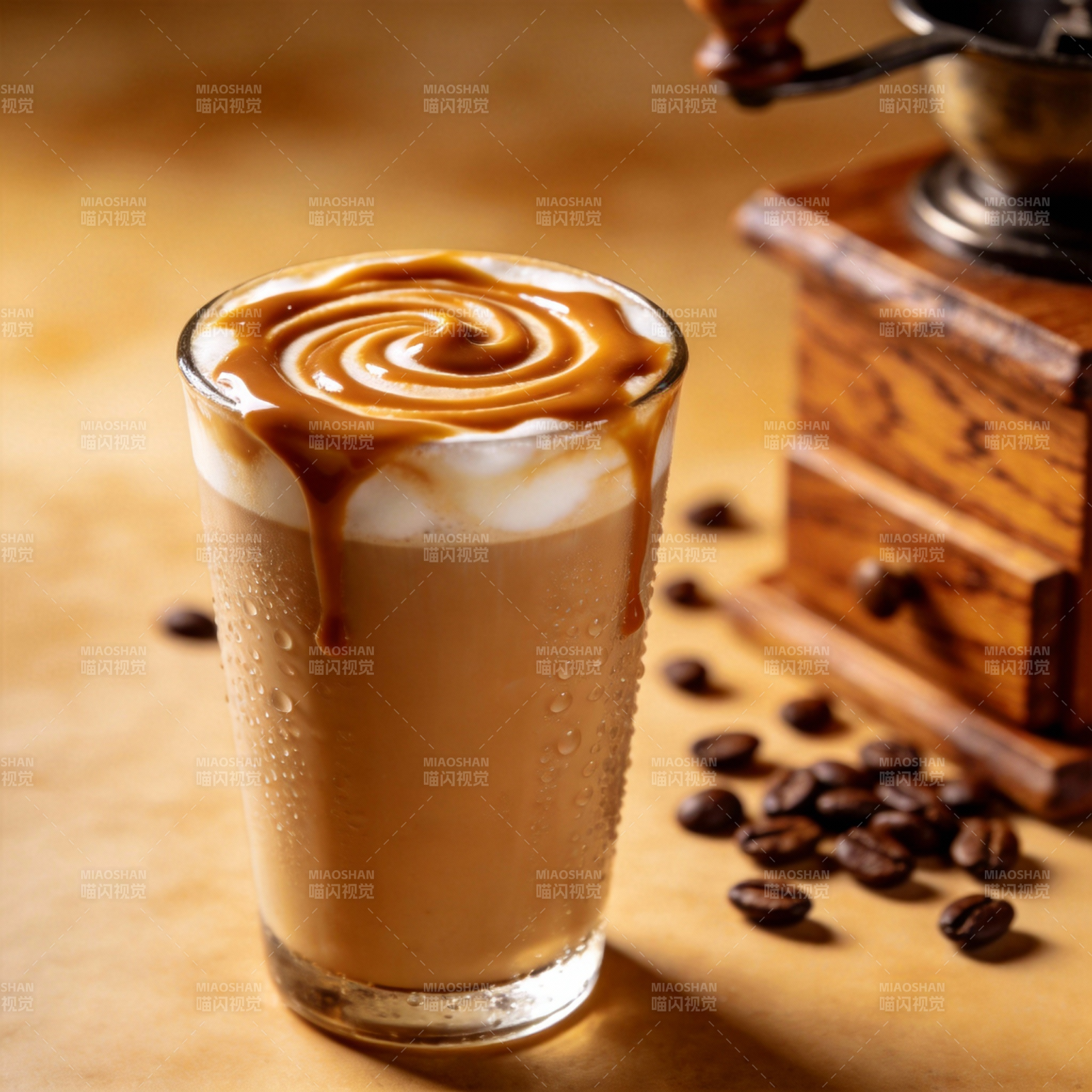 焦糖拿铁艺术图片