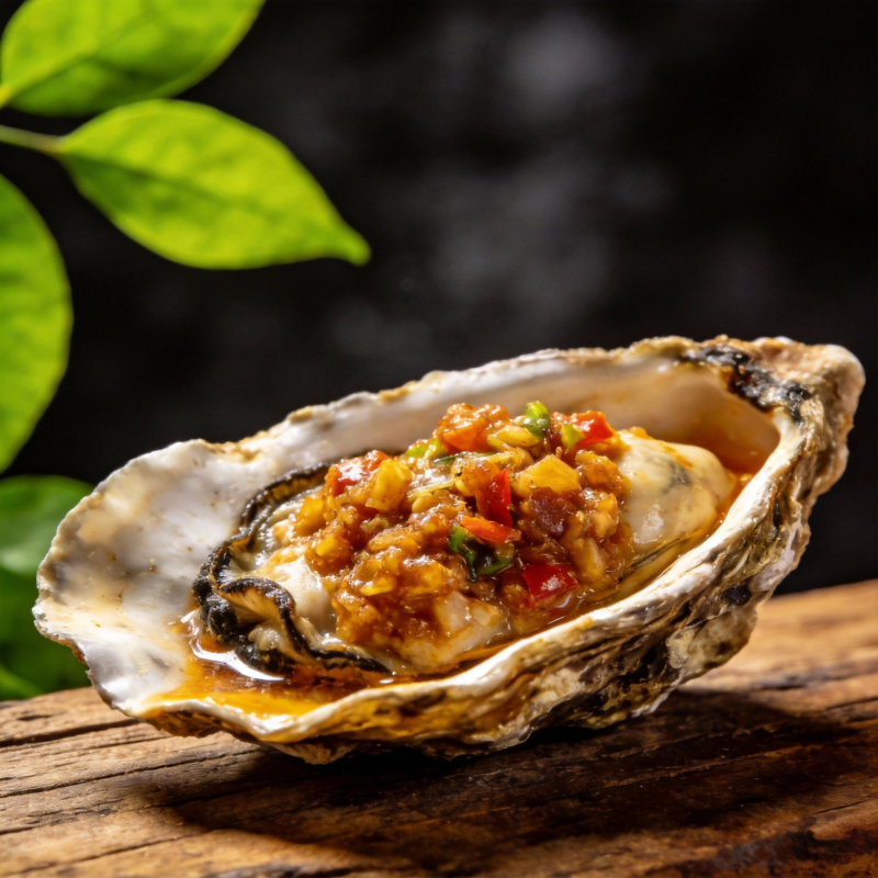 蒜蓉烤生蚝图片