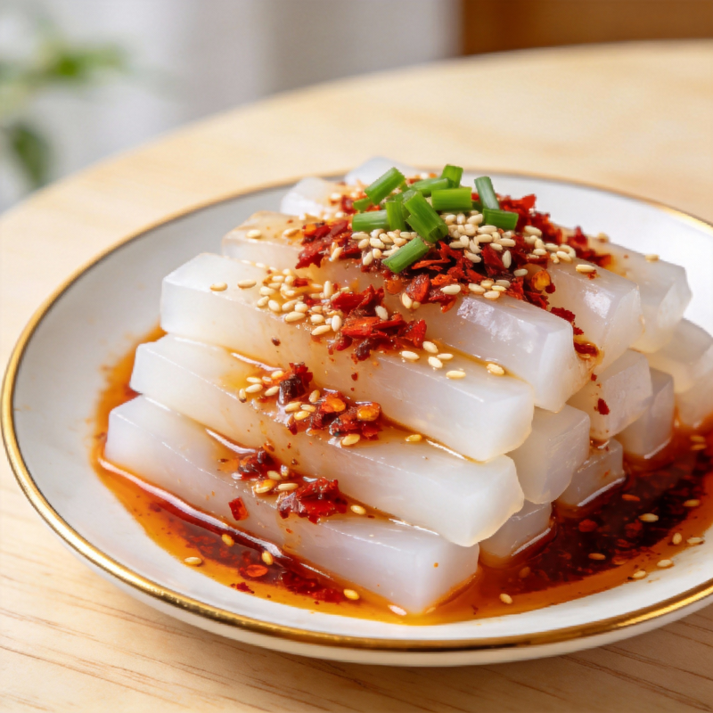 凉拌水晶凉粉图片