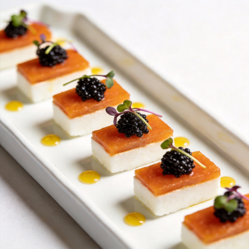 精致三文鱼塔塔图片