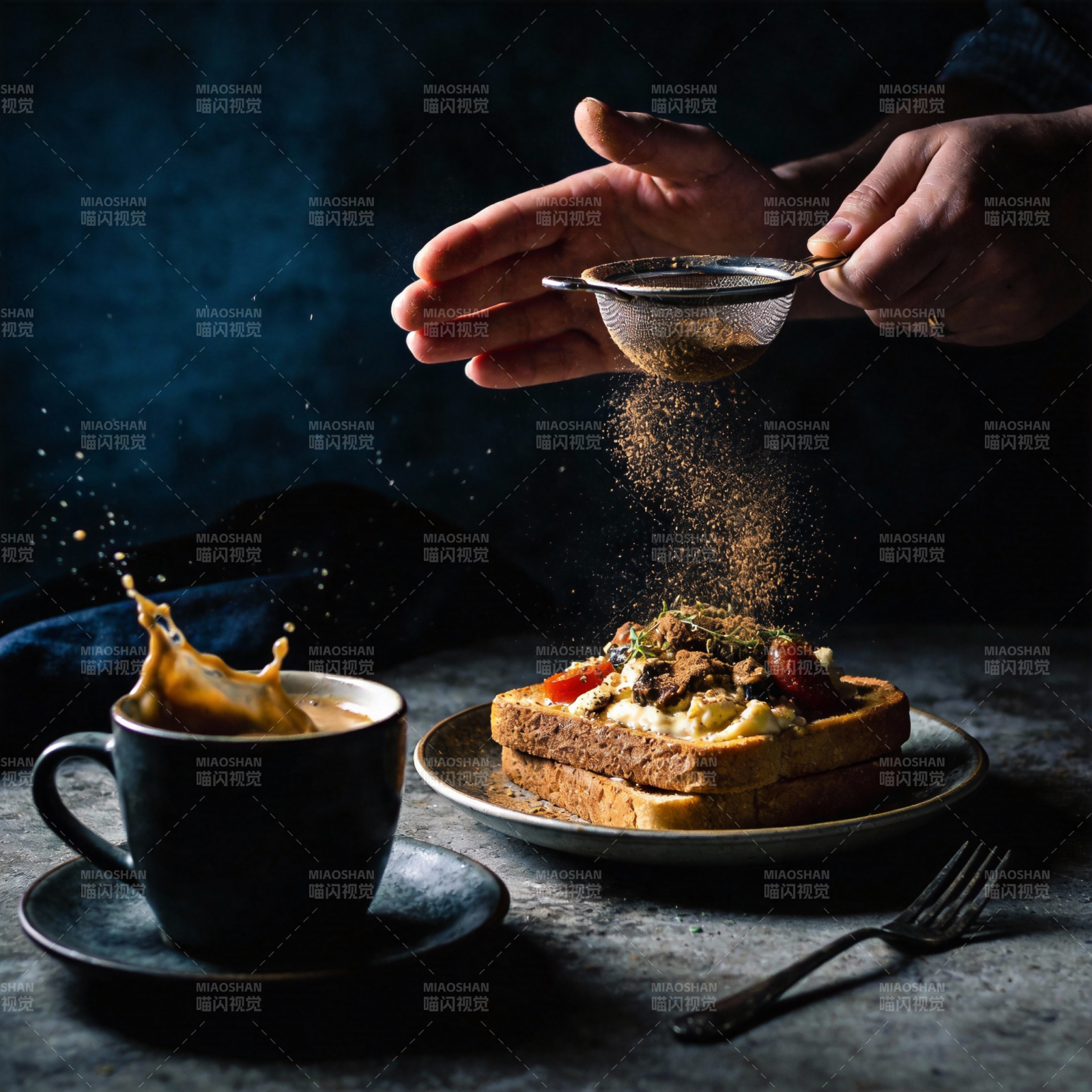 咖啡飞溅 美食瞬间图片