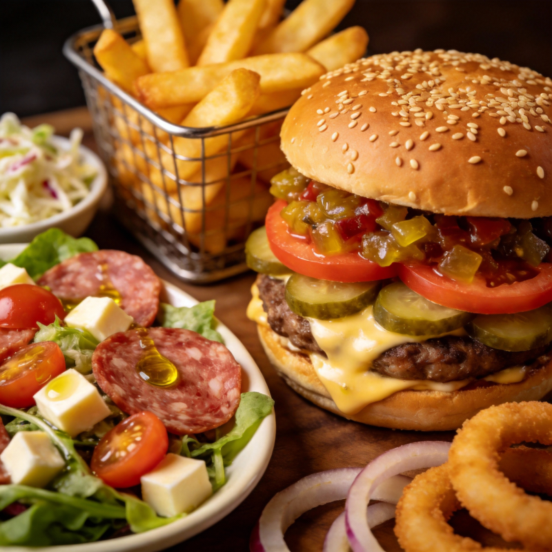 美味汉堡套餐图片