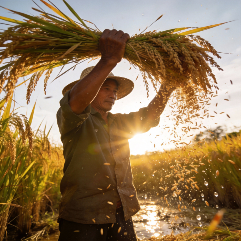 稻香满溢的丰收时刻图片