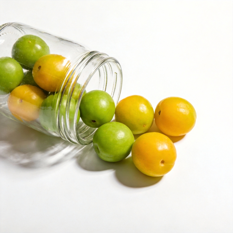 青黄果实倾泻而出图片