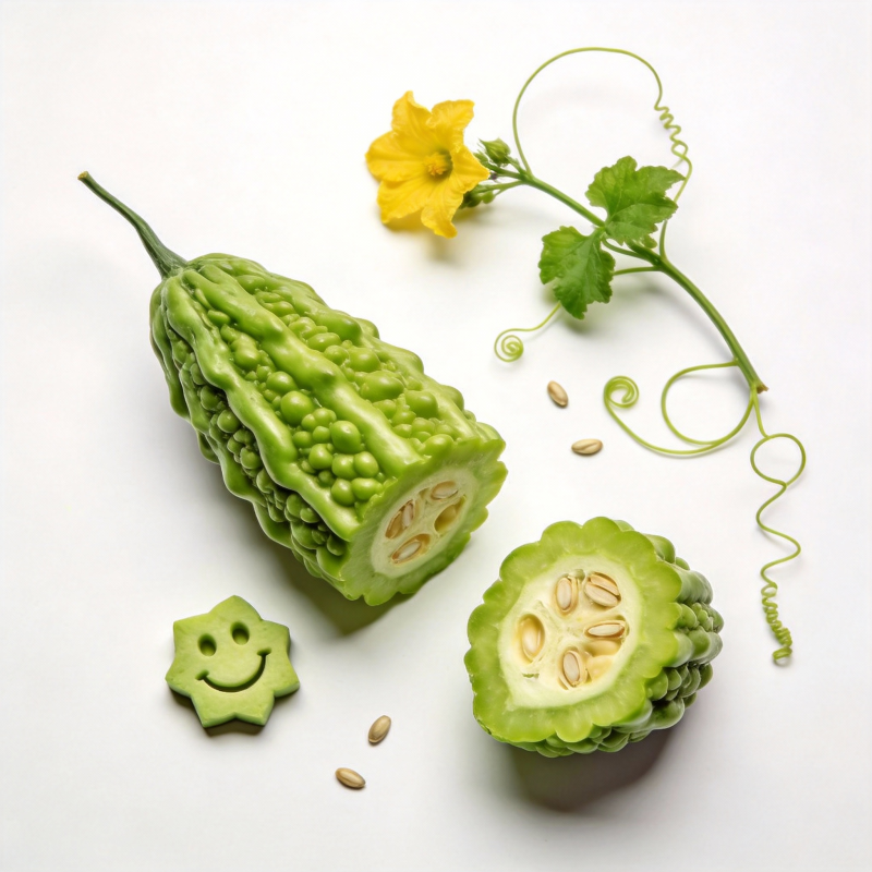 苦瓜笑脸图片