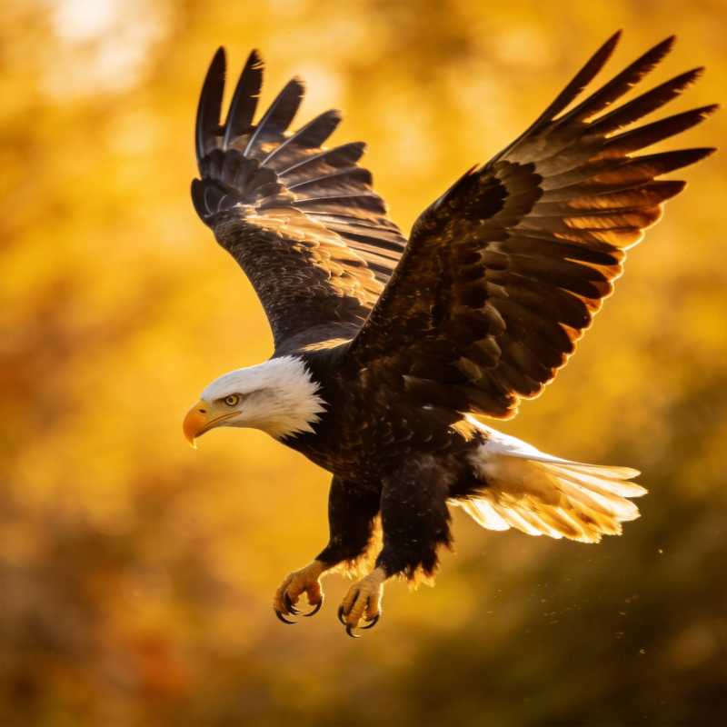 雄鹰展翅翱翔图片
