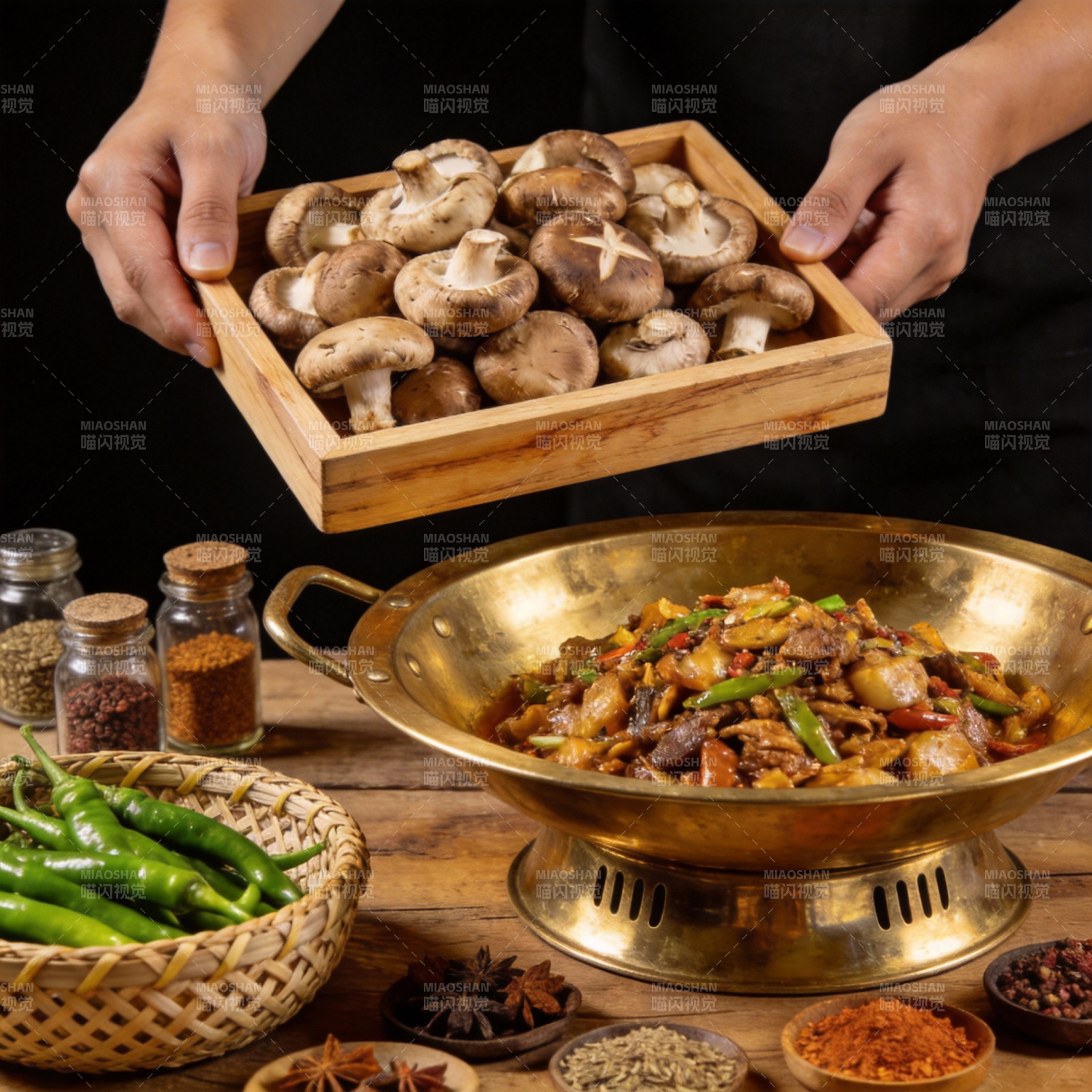 鲜菇炒肉 美味上桌图片