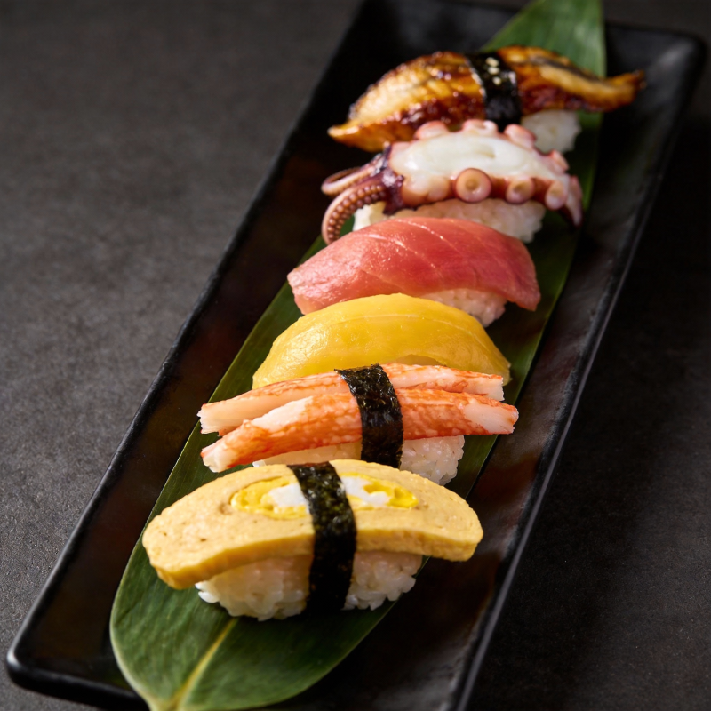 精致寿司拼盘图片