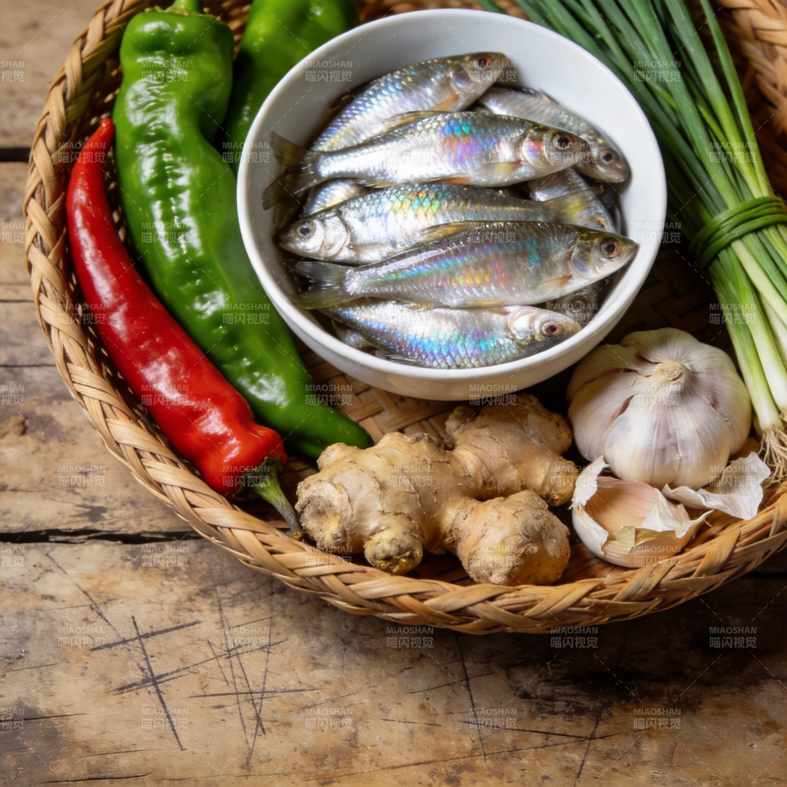 新鲜食材篮图片