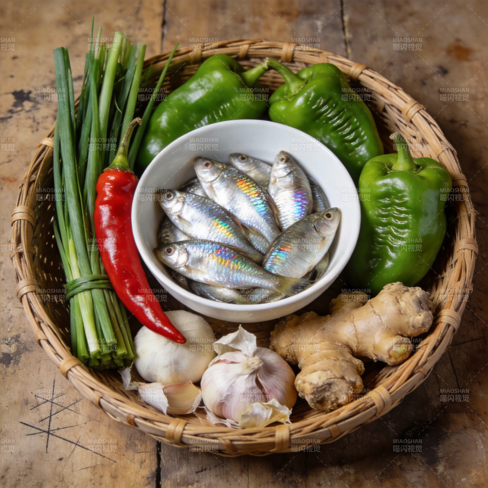 新鲜食材篮图片