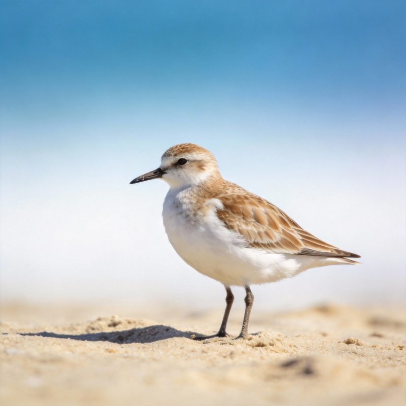 沙滩上的小沙鸻图片