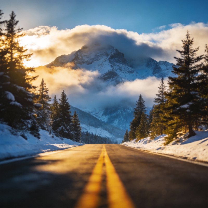 雪峰公路晨曦图片