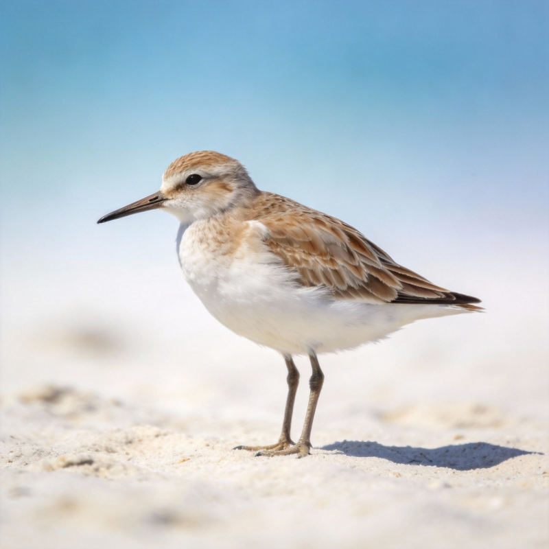 沙滩上的小沙鸻图片