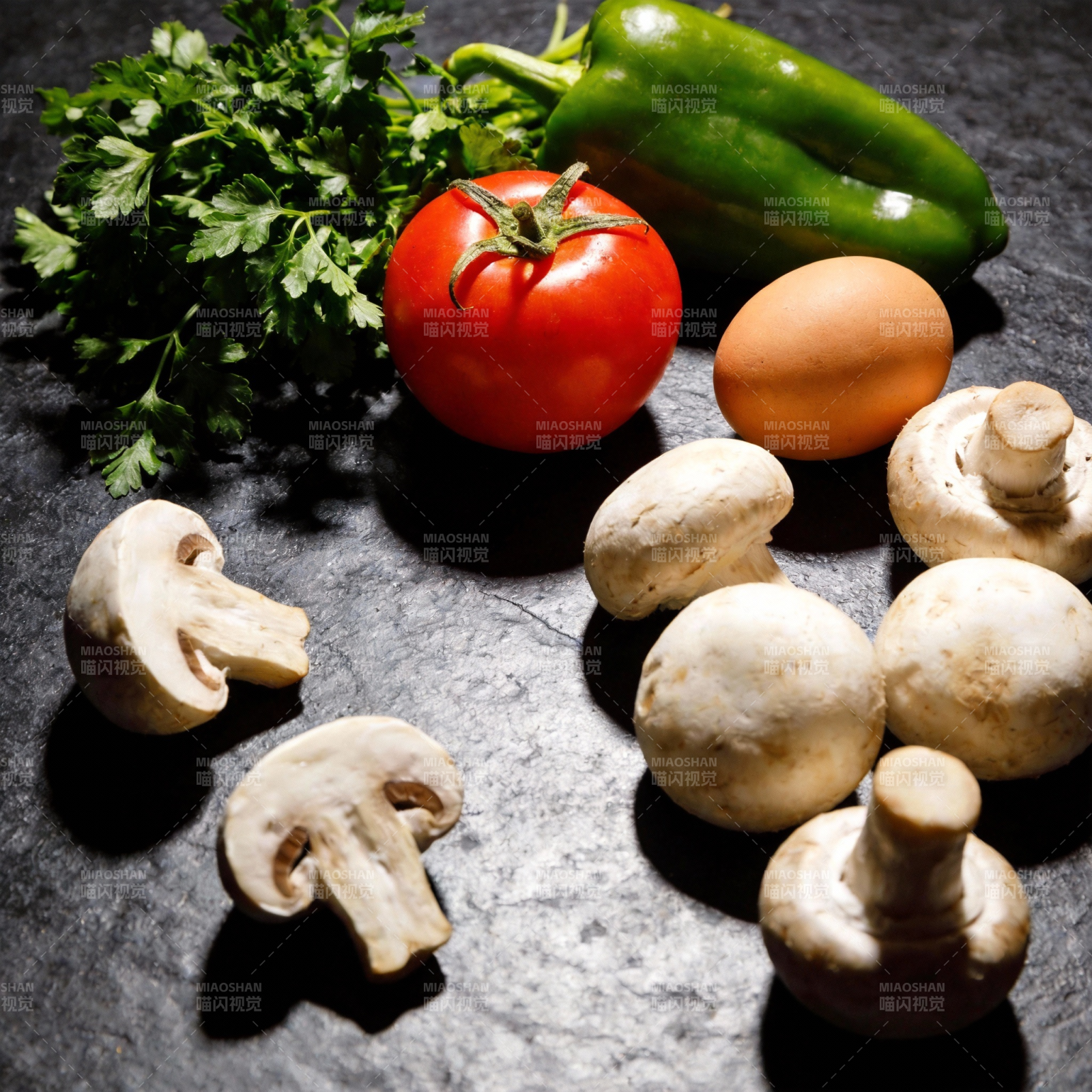 新鲜食材拼盘图片