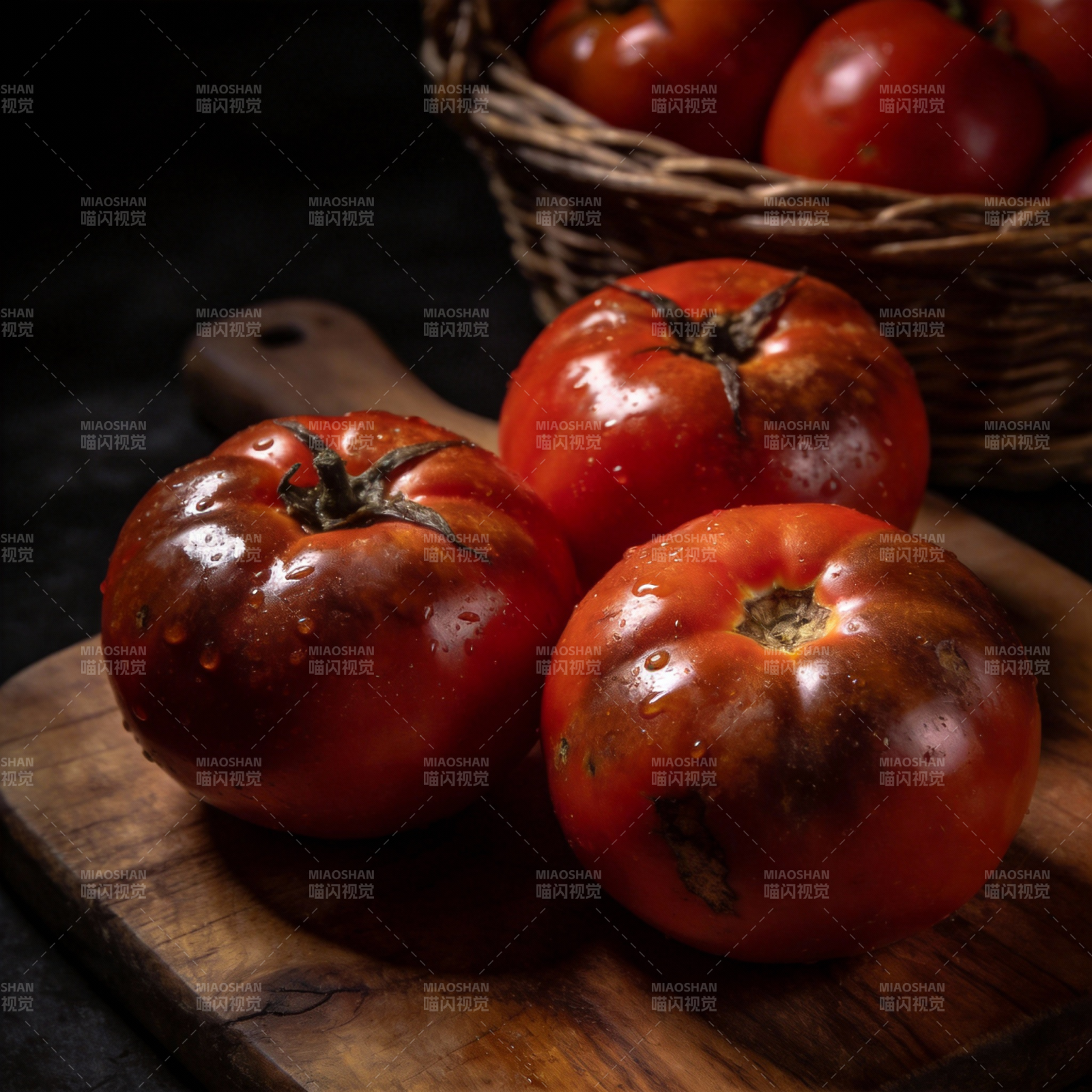 新鲜番茄静物图片