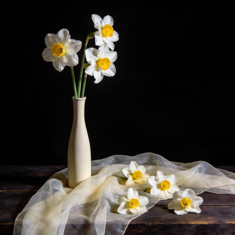 水仙静物图片
