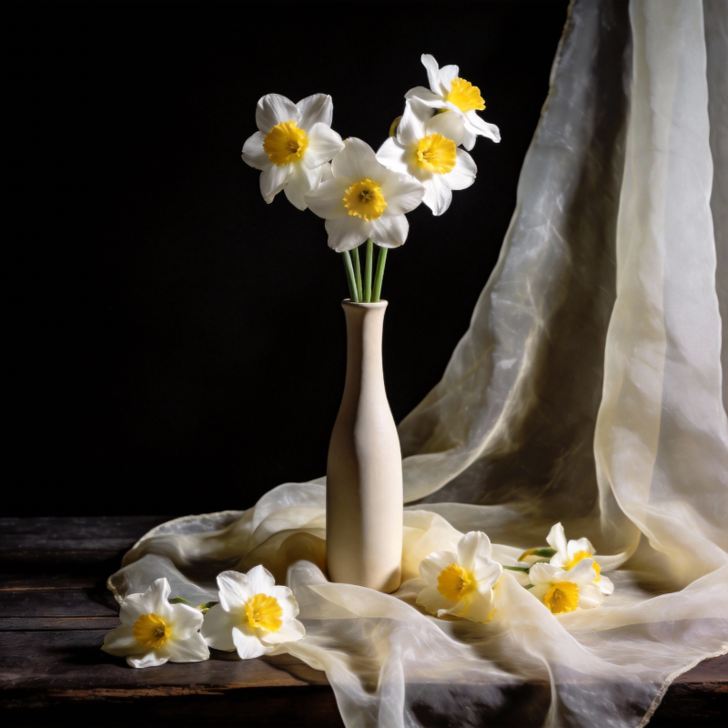 水仙花静物图片