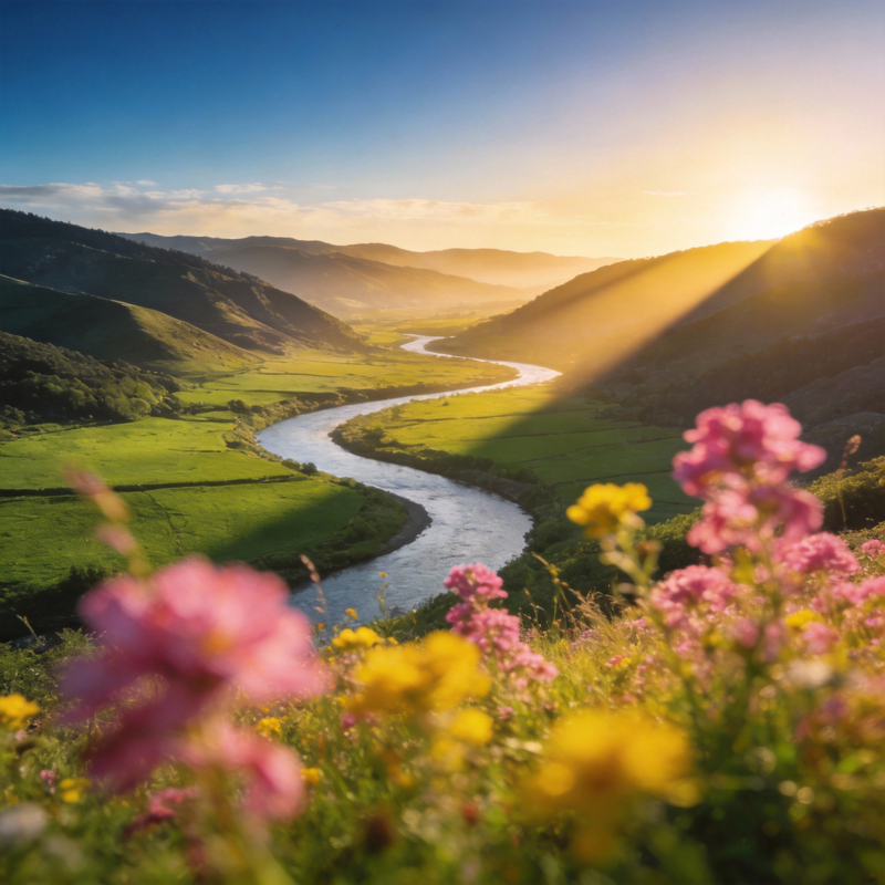 春日山谷花溪图片