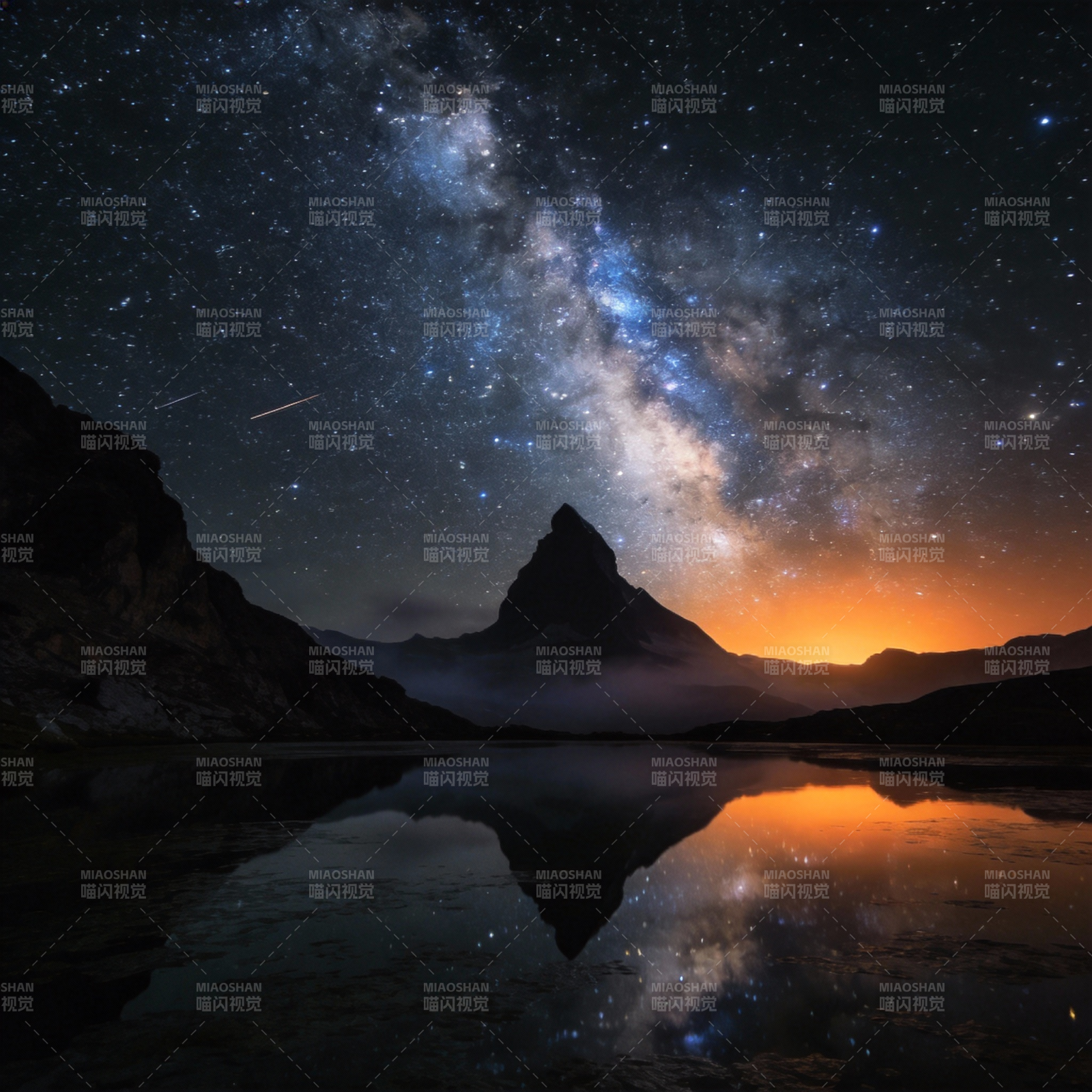 星河映山湖图片