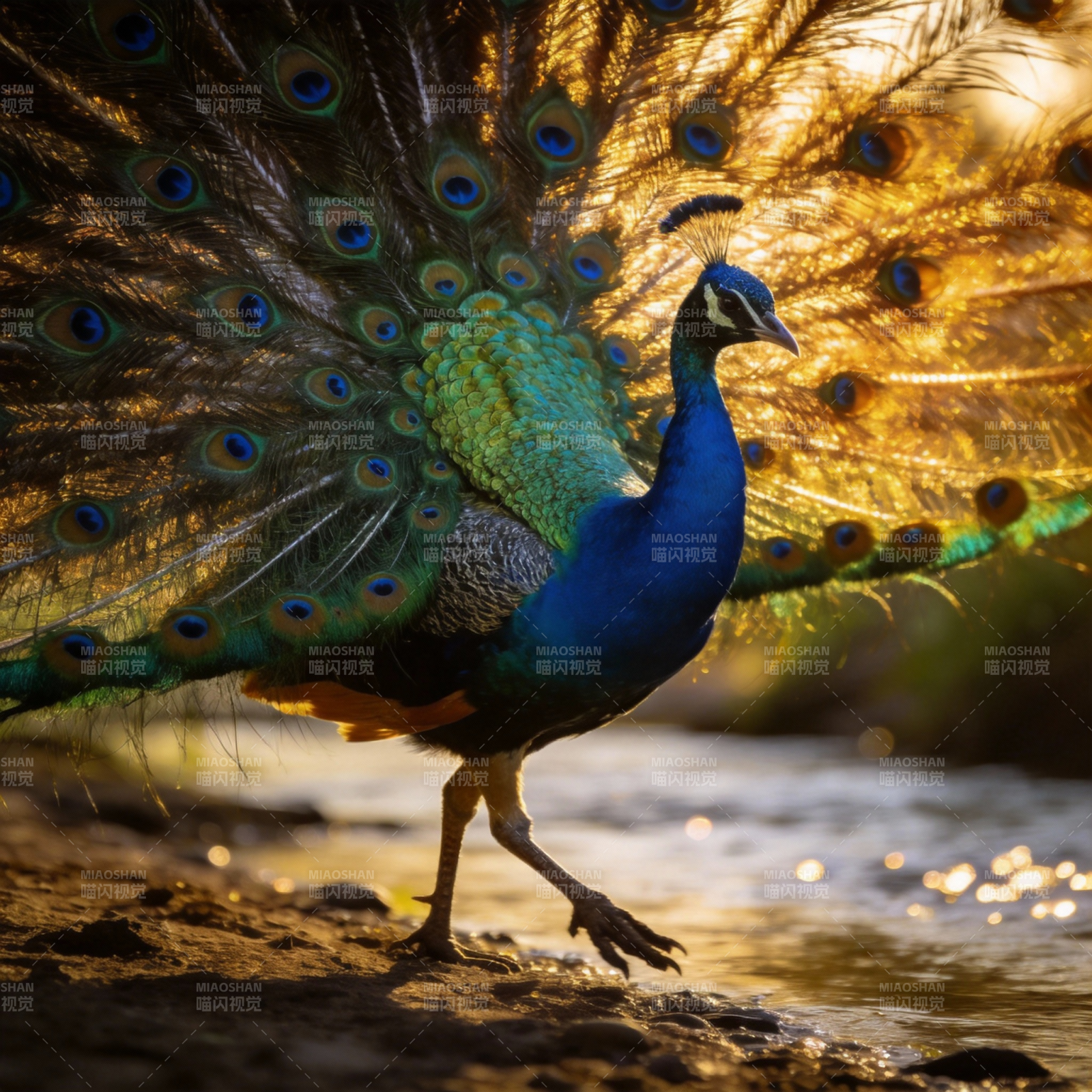 孔雀开屏 光彩夺目图片