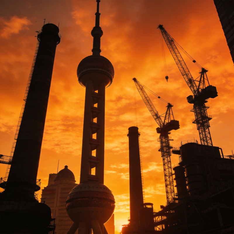 东方明珠剪影图片