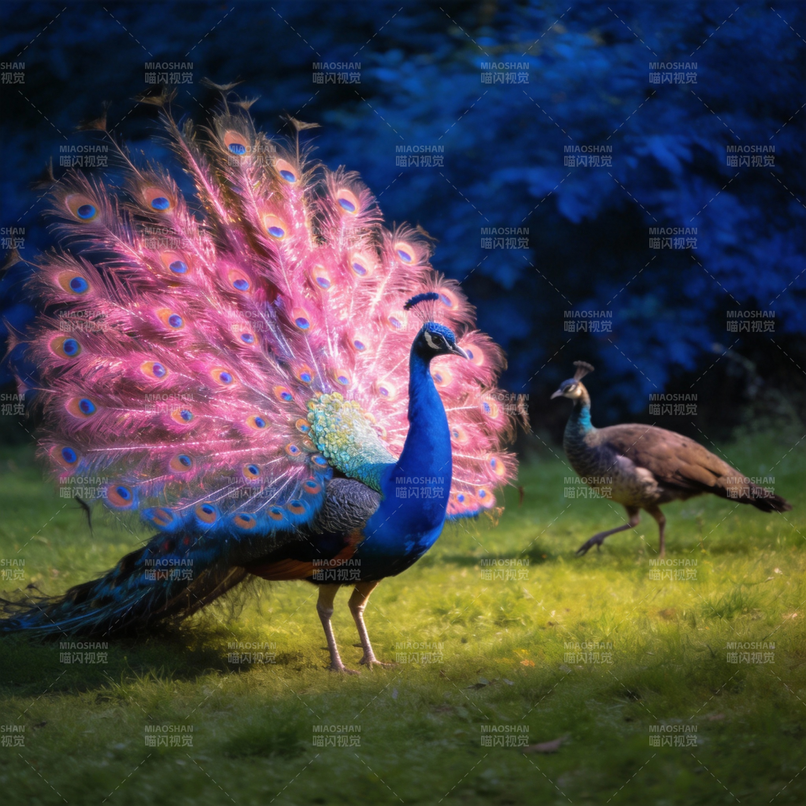 孔雀开屏 美不胜收图片