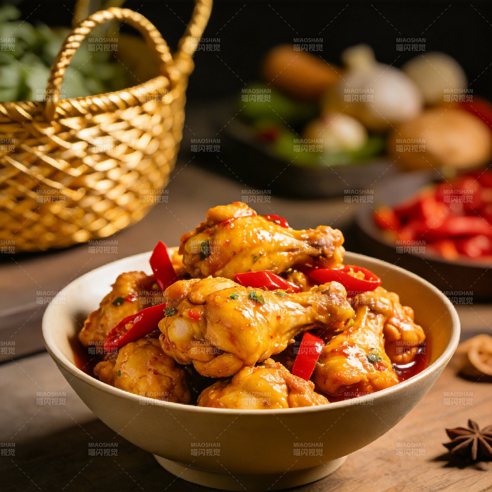 辣味鸡翅煲图片