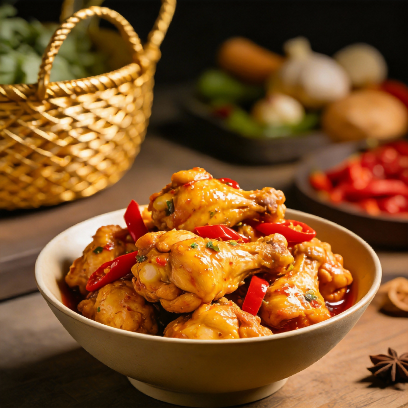 辣味鸡翅煲图片