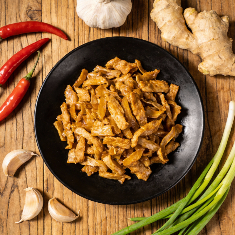 香辣鸡丝配姜蒜图片