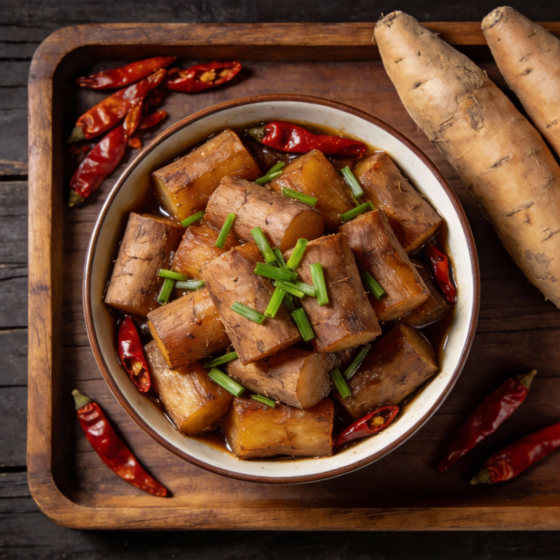 辣味山药炖菜图片